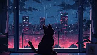 Sleepy rainy nights 💤 Lofi cat mix 😸 Beats To Sleep  Chill To [upl. by Odradlig]