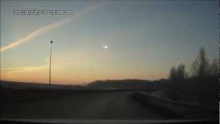 Sciame meteoritico 15022013 H 09256 MinUraliRussia regione di Cheliabynsk [upl. by Sylvanus]