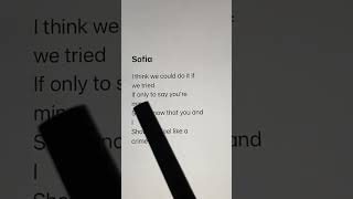 Sofia  Clairo Lyrics in Karaoke  Sujal Khadgi🖤 [upl. by Cesare]