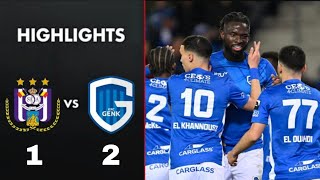 KRC Genk vs RSC Anderlecht 21 Highlights  Racing Genk  Anderlecht  Jupiler Pro League 2024  D1A [upl. by Jennine]