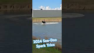 SeaDoo Spark Trixx Demo in the new Test pond vetesnikpowersports1974 boating seadoo spark [upl. by Arlena403]