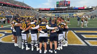 WVU football warmups 1  Sep 21 2024 [upl. by Yruama]