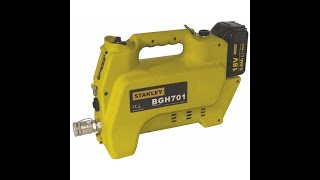 STANLEY BGH700  700 bar AkkuHydraulikpumpe mit DEWALT Wechselakku 18 Volt [upl. by Pauwles778]