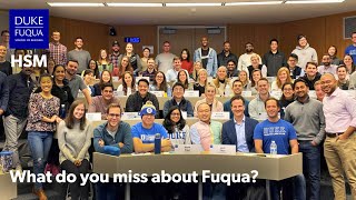 Duke Fuqua HSM Alumni talk about what they miss about Fuqua [upl. by Vander]