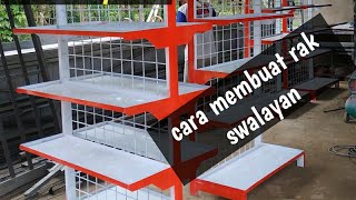 vlogbengkellas CARA membuat rak GONDOLA swalayan [upl. by Johansen131]