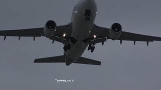 Boeing 737 MAX Sideslip Approach amp Airbus A310 Crosswind Takeoff [upl. by Lipinski169]