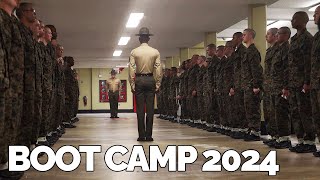 United States Marine Corps Recruit Training  Pick Up March 2024 [upl. by Donadee]