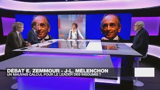 Éric Zemmour face à JeanLuc Mélenchon  le débat qui crispe la gauche • FRANCE 24 [upl. by Htial]