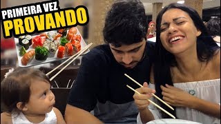 O DIA EM QUE COMEMOS SUSHI PELA PRIMEIRA VEZ  Pérolas da Jque [upl. by Yliah]