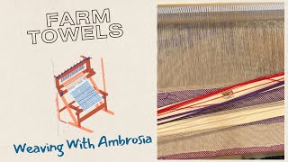 Weaving DIY Farmhouse Towels Easy Towel Weaving Tutorial [upl. by Gen]