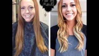 Red Hair to Blonde Melt  Beautiful Melt  Technique of how to do a Blended Melt [upl. by Scarface128]