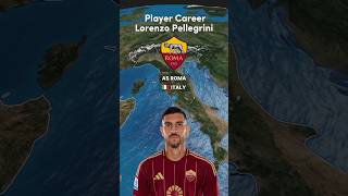 Career Lorenzo Pellegrini italy football shortvideo short youtubeshorts asroma [upl. by Eiramnerual]