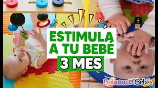 ✨🎶 Ejercicios para ESTIMULAR a BEBÉS de 3 Meses [upl. by Ardnoik188]