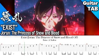 How to Play Exist  Joran The Princess of Snow and Blood OP Guitar Tab [upl. by Cammi]