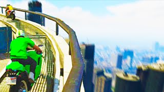 Stunting On Buildings GTA 5 Funny Moments [upl. by Ytsrik]