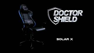 Scaun Gaming Birou  Doctor Shield Solar X Iluminare RGB [upl. by Watkin]