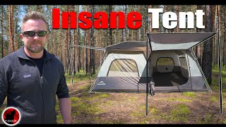 The MOST IMPRESSIVE Instant Set Up Tent I Haver EVER Seen  NatureHike Cape 8P Instant Tent [upl. by Cleopatre361]