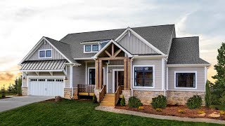 Video Tour Charlotte NC Charleston Earnhardt Shown with Opt Features  Custom Home [upl. by Hsenid]