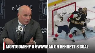 Bruins react to controversial goal from Sam Bennett that tied Game 4  NHL on ESPN [upl. by Tomi149]