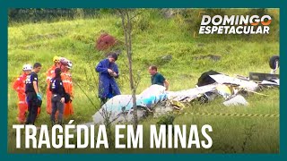 Notícia do Domingo Avião de pequeno porte cai e mata sete pessoas em Minas Gerais [upl. by Nuri]