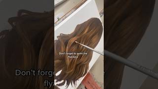 EASIEST WAY TO PAINT HAIR 🖌️🎨 artist [upl. by Luing687]