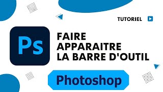 Comment afficher la barre doutil sur photoshop [upl. by Devine]