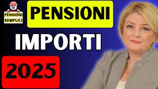 🟨 PENSIONI FINALMENTE GLI IMPORTI PER IL 2025❗️ UFFICIALI E APPROVATI DAL CONSIGLIO DEI MINISTRI❗️ [upl. by Akahc975]