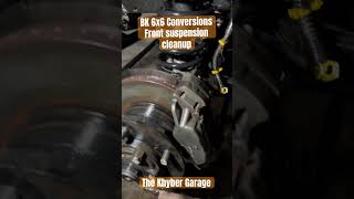 BK 6x6 Conversion front suspension cleanup Part85 The Khyber garage [upl. by Bal21]