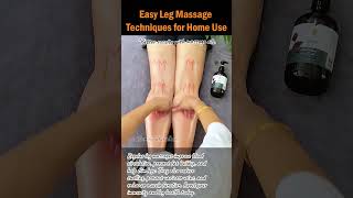 Easy Leg Massage Techniques for Home Use legmassage leghealth slimlegs naturaltherapy legcare [upl. by Erised740]