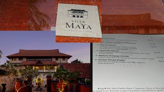 Villa MayaThe Menu Book  Best Premium restaurant Trivandrum [upl. by Simsar969]