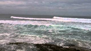 Wilderness surfing Aguadilla Puerto Rico  GoSeePRcom [upl. by Alekat]