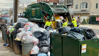 Garbage Truck VS A Massive Trash Mountain [upl. by Hayn]