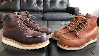 Moc Toe Review Red Wing 875 vs Irish Setter Ashby [upl. by Janerich]