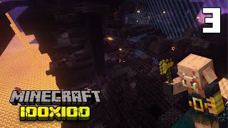 Raiding a Bastion  100 x 100 Minecraft Lets Play  Ep 3 [upl. by Gwen]