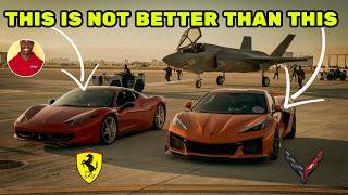 C8 Z06 VS Ferrari 458highly unexpected controversial results [upl. by Annairoc504]