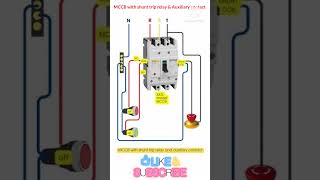 MCCB with shunt trip relay amp auxiliary contactElectricalEngineeringElectricalexperts3772 [upl. by Broome121]