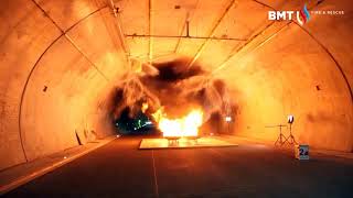 Tunnel fire extinguishing tests with stationary One Seven CAFS system [upl. by Syl]