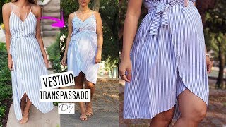 DIY VESTIDO TRANSPASSADO  GESTANTES E GRÁVIDAS  SÉRIE ROUPAS DA CHINA  DAYSE COSTA [upl. by Micah]