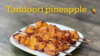 Tandoori pineapple 🍍Airfryer tandoori pineapple 🍍 [upl. by Couchman]