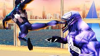 Symbiote SpiderMan VS Venom Battle  Ultimate SpiderMan [upl. by Nyltyak]