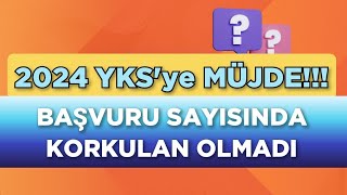 2024 YKSye MÜJDE 💥 BAŞVURU SAYISINDA KORKULAN OLMADI ‼️ [upl. by Sammy]