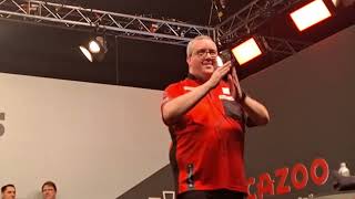 Live Darts Walkons  Stephen Bunting amp Michael Van Gerwen  The Masters Final Milton Keynes 2024 [upl. by Llertnod]