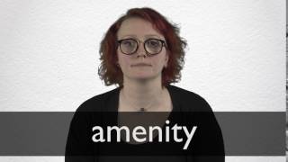 How to pronounce AMENITY in British English [upl. by Bussy]