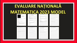 EVALUARE NATIONALA 2023 MATEMATICA MODEL REZOLVARE EXAMEN CLASA 8 MATEMATICA SUBIECTE EVALUARE 2023 [upl. by Osnofedli]