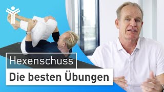 Hexenschuss lösen TOP Übungen zur Soforthilfe bei Rückenschmerzen  Lumbago [upl. by Penney667]