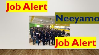 Neeyamo Enterprise Solutions Pvt LTD Job Alert  IT Industry [upl. by Noisla]