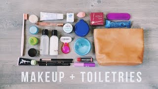 How to Pack Makeup  Toiletries in ONE BAG  Travel Hacks for the Minimalist [upl. by Iznil]