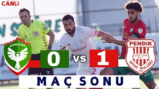 AMEDSPOR 01 PENDİKSPOR  MAÇ SONU  CANLI [upl. by Amihsat]