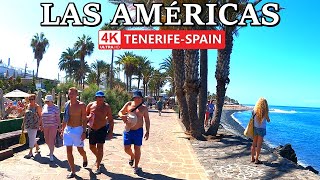 TENERIFE  PLAYA DE LAS AMÉRICAS  This is the Current Atmosphere 🥵​ 4K Walk ● October 2024 [upl. by Tremaine]