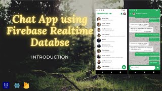 1 Introduction  Chat App  Firebase Realtime Database  React Native [upl. by Amalia57]